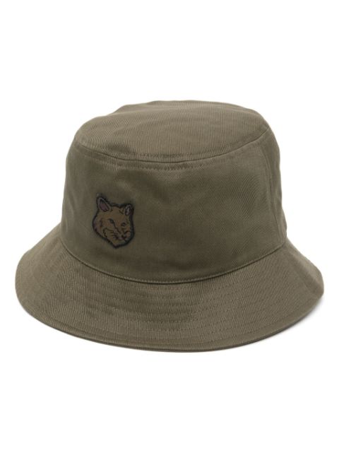 Maison Kitsune fox-patch bucket hat Men