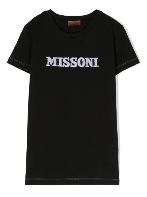 Missoni Kids logo-embroidered cotton T-shirt