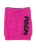 MSGM Kids logo-print slip-on skirt - Pink