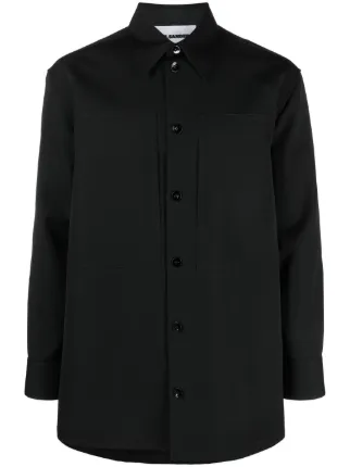 Jil Sander ロングスリーブ シャツ | ブラック | FARFETCH JP