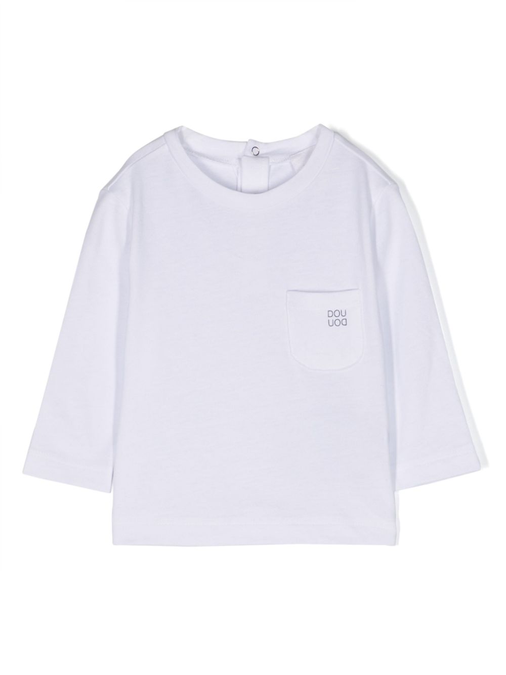 Image 1 of Douuod Kids logo-print long-sleeve T-shirt