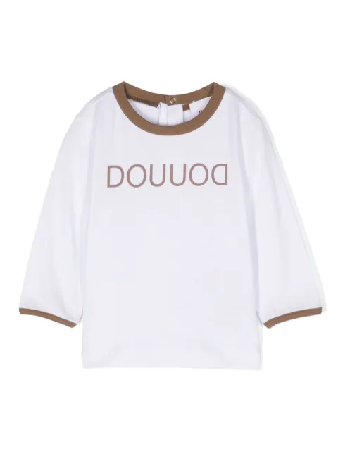 Douuod Kids logo-print cotton T-shirt