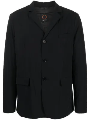Courrèges Pointed flat-collar zip-up Jacket | Black | FARFETCH RO