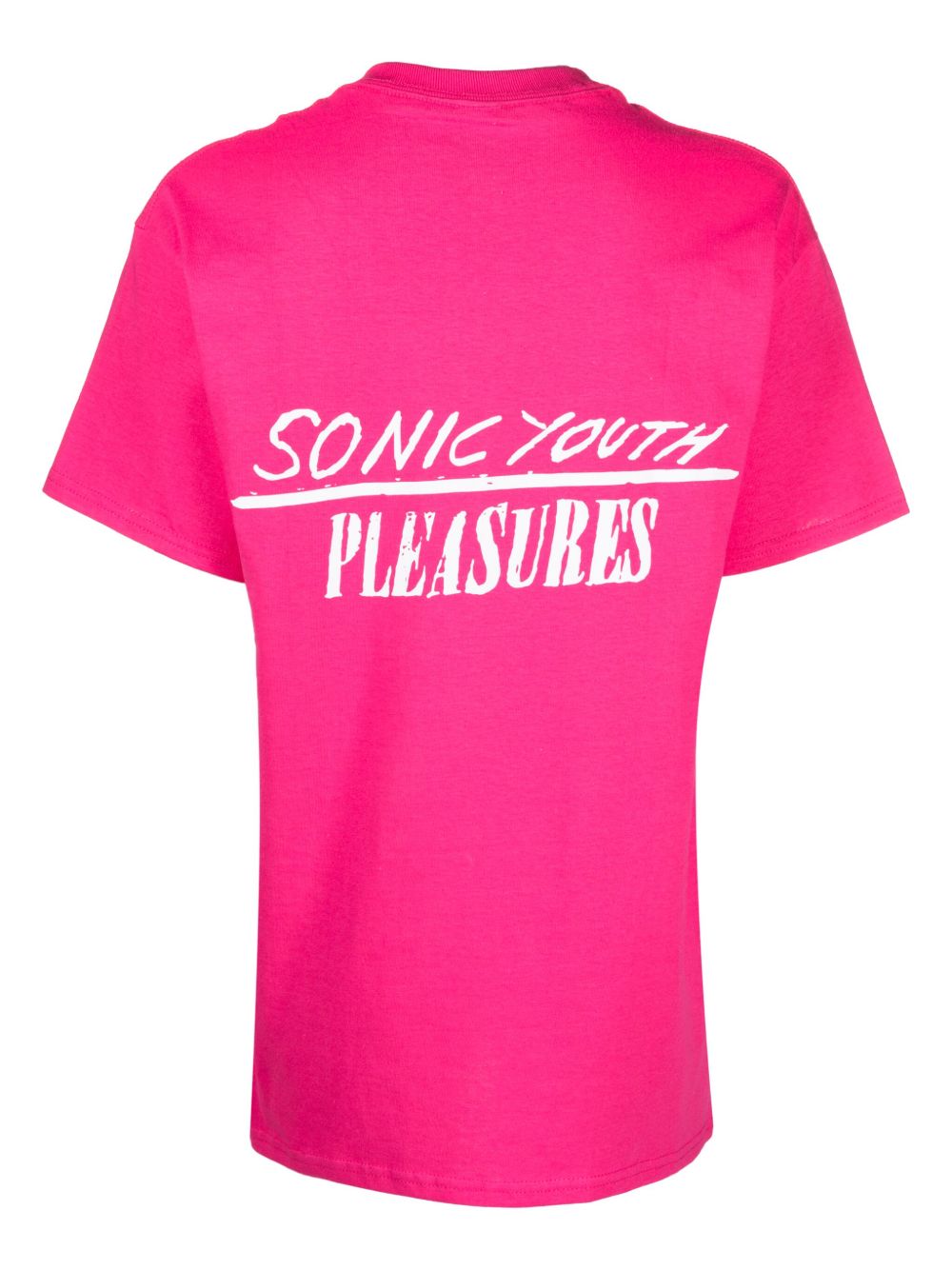 Pleasures T-shirt met print - Roze