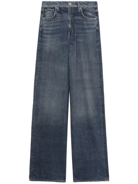 rag & bone mid-rise wide-leg jeans