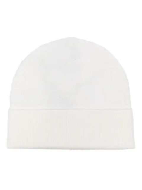 Iceberg monogram-pattern ribbed-knit beanie