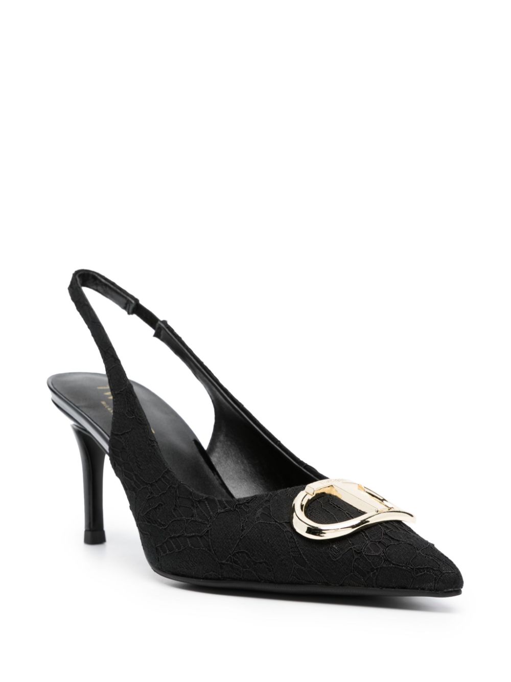 TWINSET Oval slingback pumps - Zwart