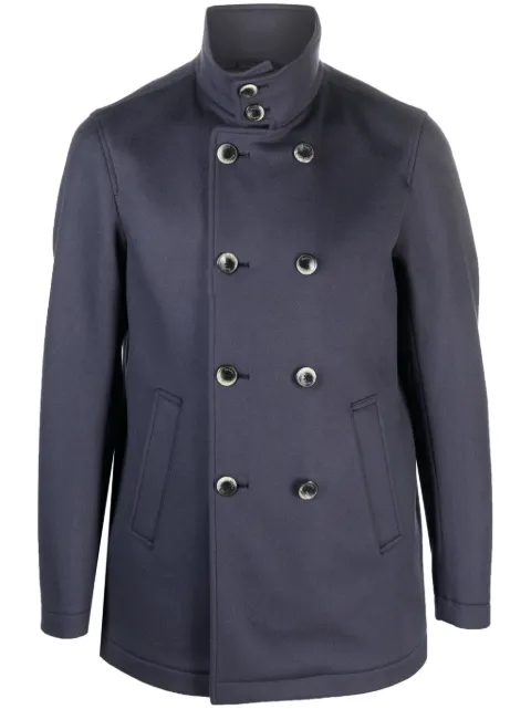 Herno double-breasted wool-cashmere coat 
