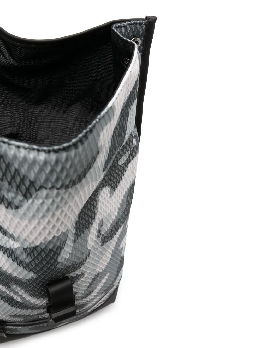 RAINS CAMOUFLAGE-PRINT TEXTURED BACKPACK