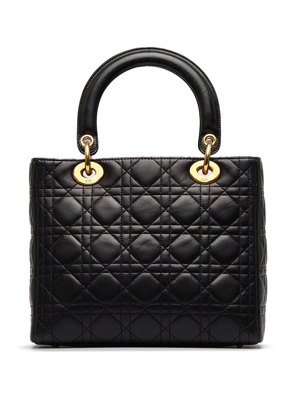 Christian Dior Pre-owned Lady Dior Cannage tas - Zwart