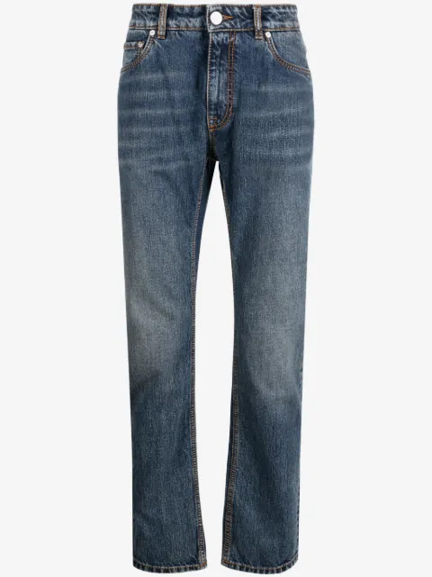 ETRO jeans slim con motivo Pegaso