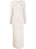 TWINSET Treeblend yarn fitted maxi dress - Neutrals