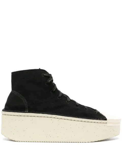 Y-3 tenis con agujetas y plataforma