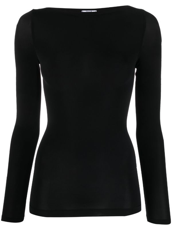 Wolford fine knit boat neck Sweatshirt Farfetch