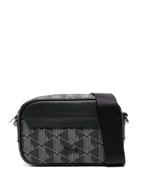 Lacoste monogram-motif camera shoulder bag