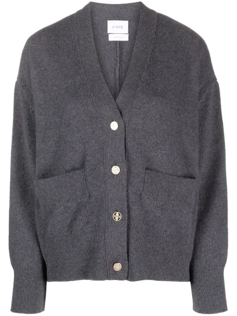 Barrie Iconic V-neck cashmere cardigan