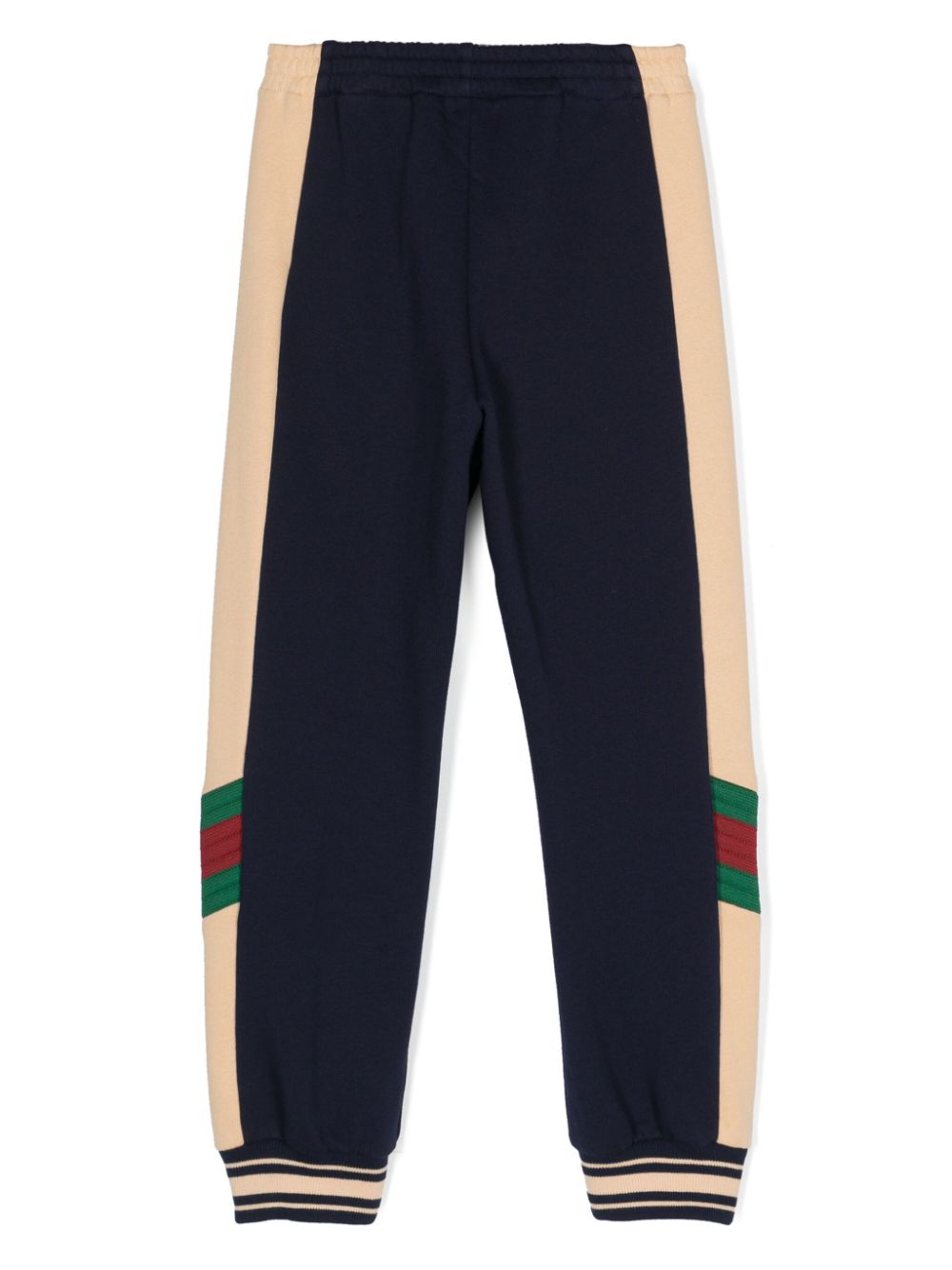 Gucci Kids Web-detail cotton track trousers - Blue