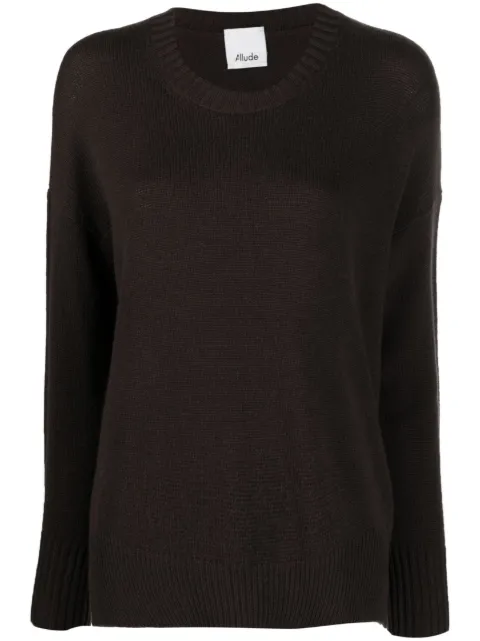 Allude drop-shoulder cashmere jumper