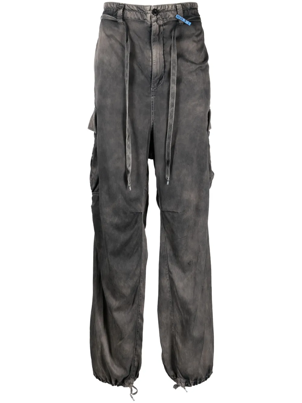 Image 1 of Maison Mihara Yasuhiro faded-effect wide-leg trousers