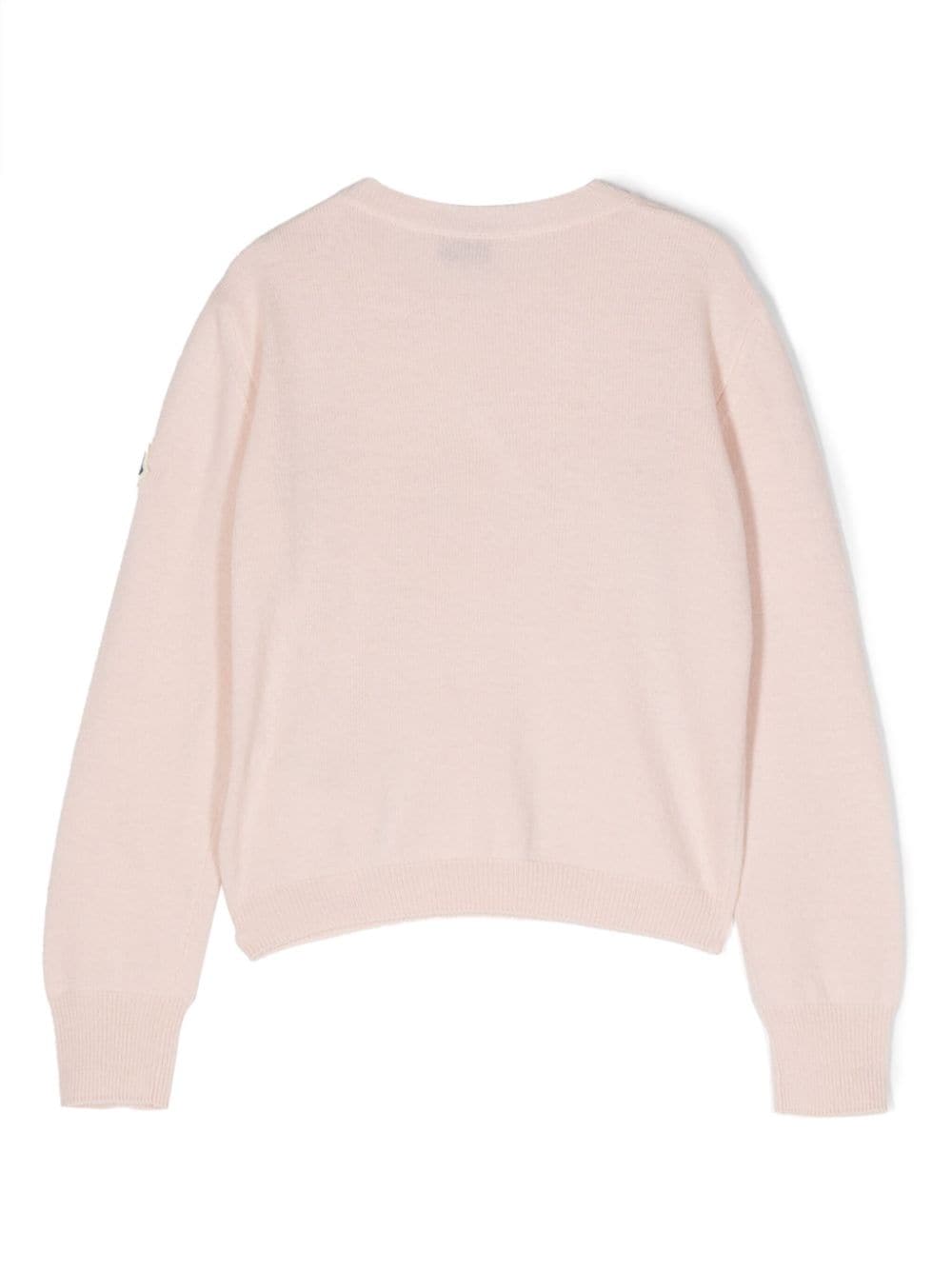 Moncler Enfant crystal-embellished logo sweatshirt - Roze