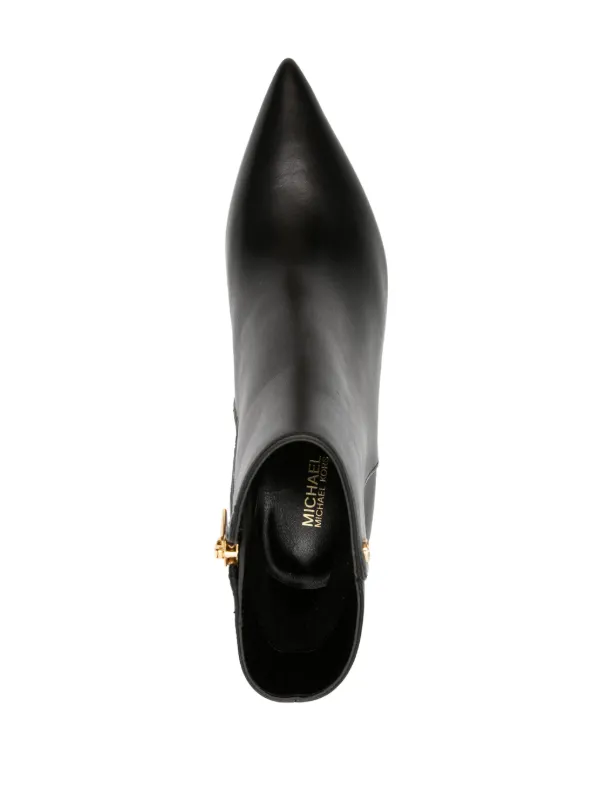 Michael kors black leather boots store