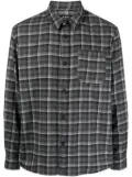 A.P.C. checked wool-blend shirt - Grey