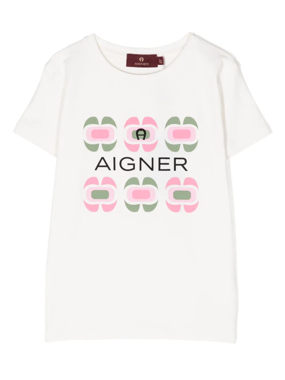 Aigner Kids' Logo-print Cotton T-shirt In White