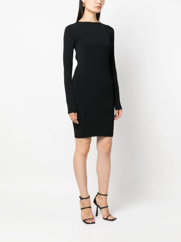 DSQUARED2 open-back fine-ribbed Minidress | Black | FARFETCH