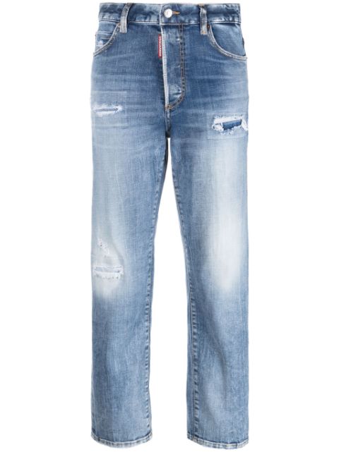 DSQUARED2 high-rise straight-leg jeans Women