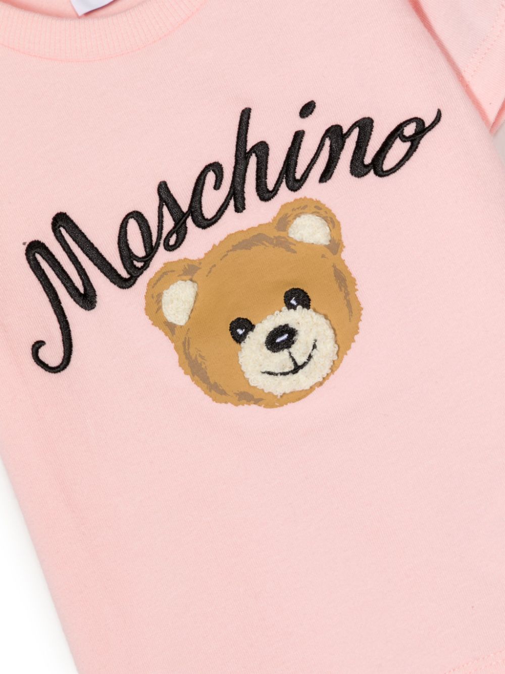 Mens pink discount moschino t shirt