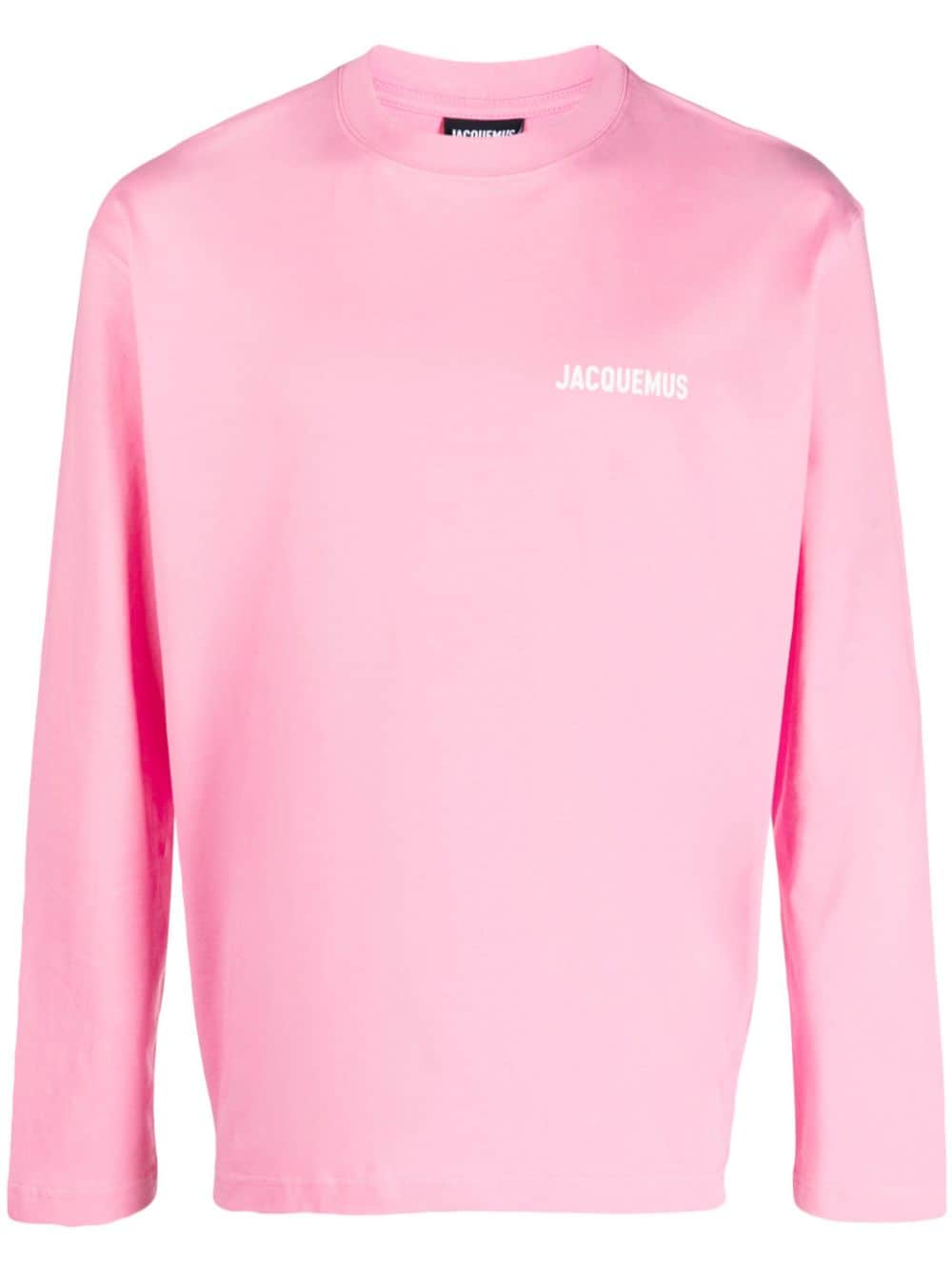 Jacquemus Le T-shirt Maches Longues Top In Pink