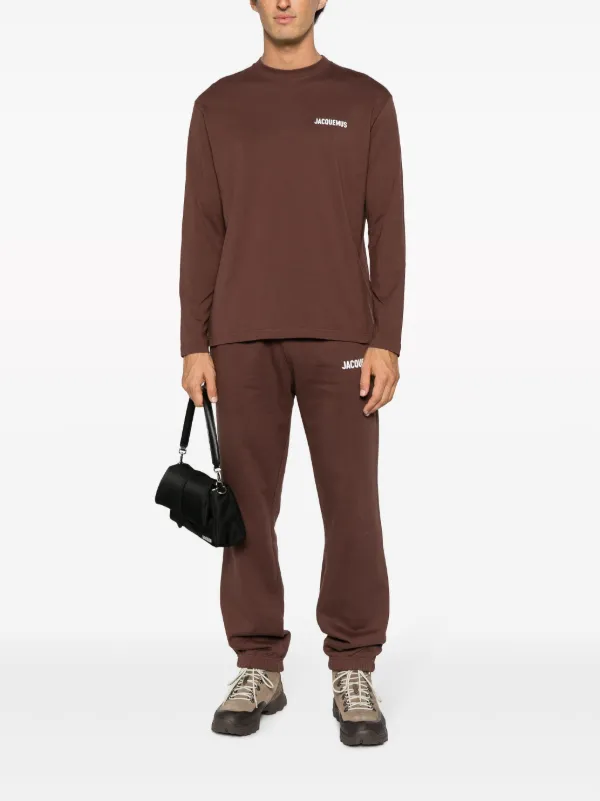 Jacquemus Le T-shirt Manches Longues Top | Brown | FARFETCH AO