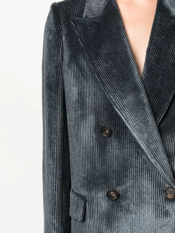 Corduroy double shop breasted blazer