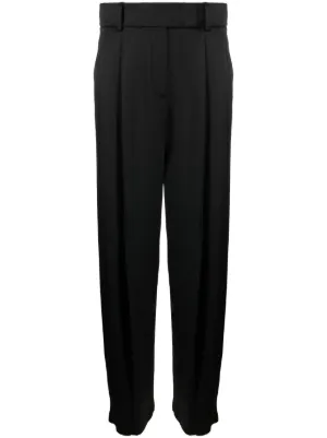 パンツ Yohji Yamamoto Black Straight Slacks Yohji Yamamoto Cotton straight-leg Trousers | Black | FARFETCH CA