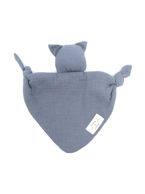 TEDDY & MINOU padded animal-head blanket