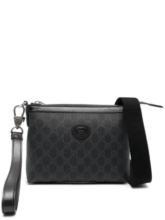 Gucci GG Supreme Canvas Messenger Bag Black FARFETCH