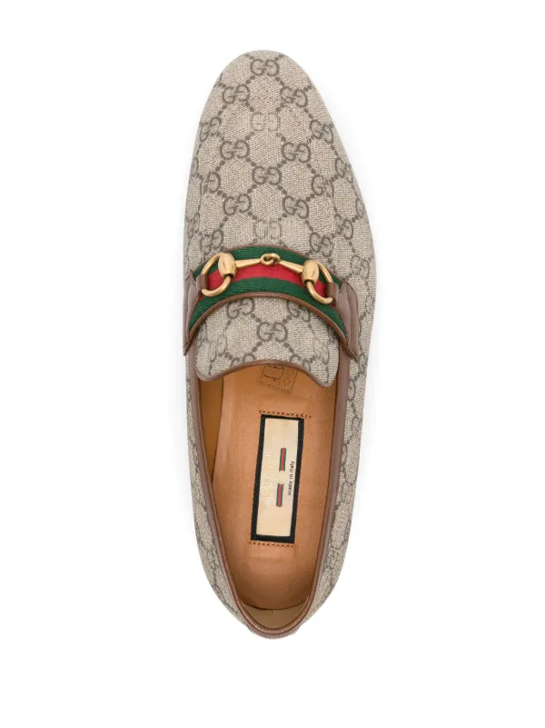 Gucci Horsebit GG canvas Loafers Neutrals FARFETCH CA