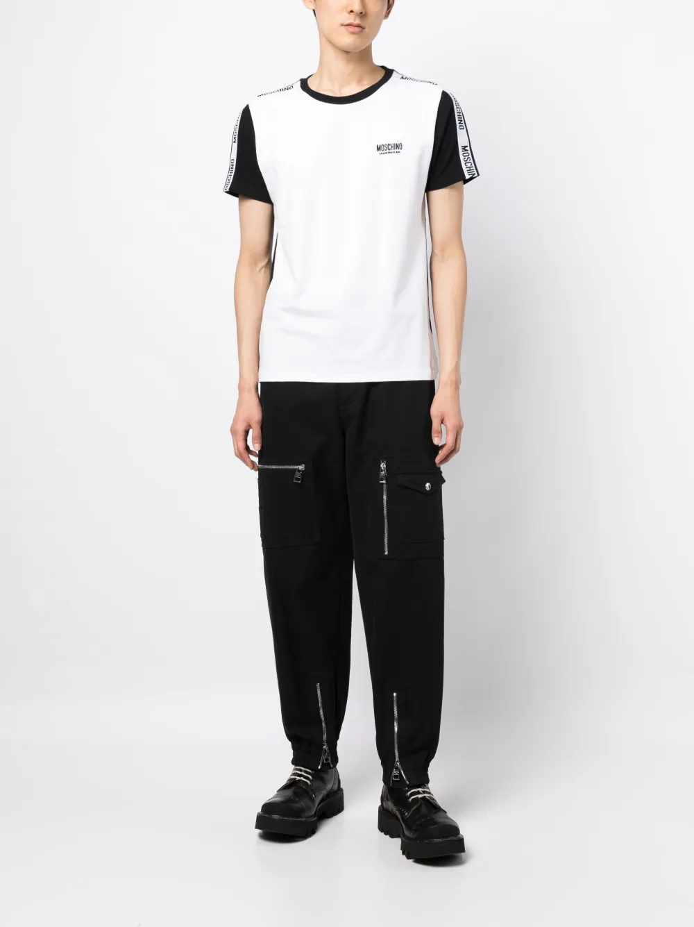 Moschino T-shirt met ronde hals - Wit