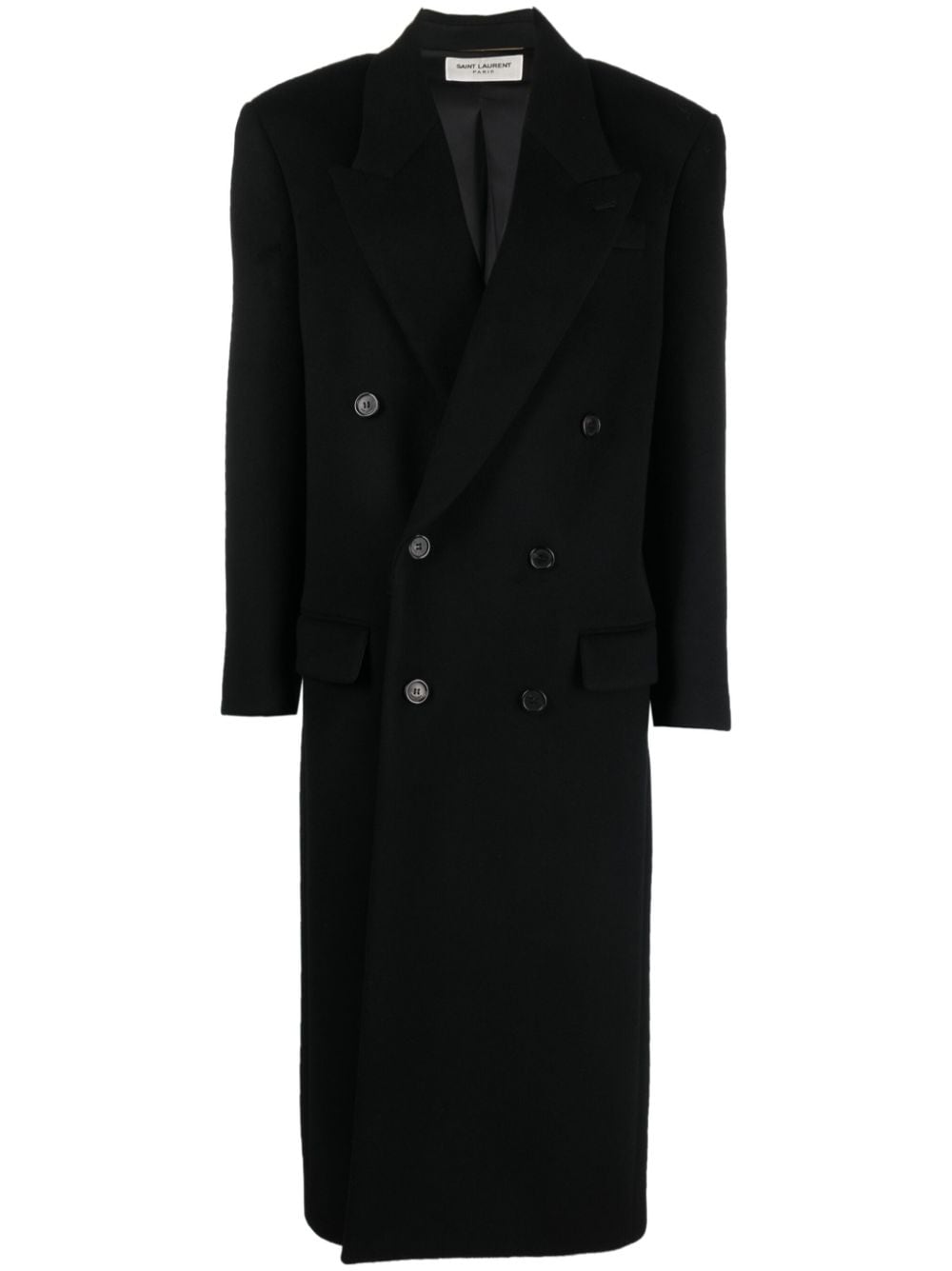 double-breasted wool coat