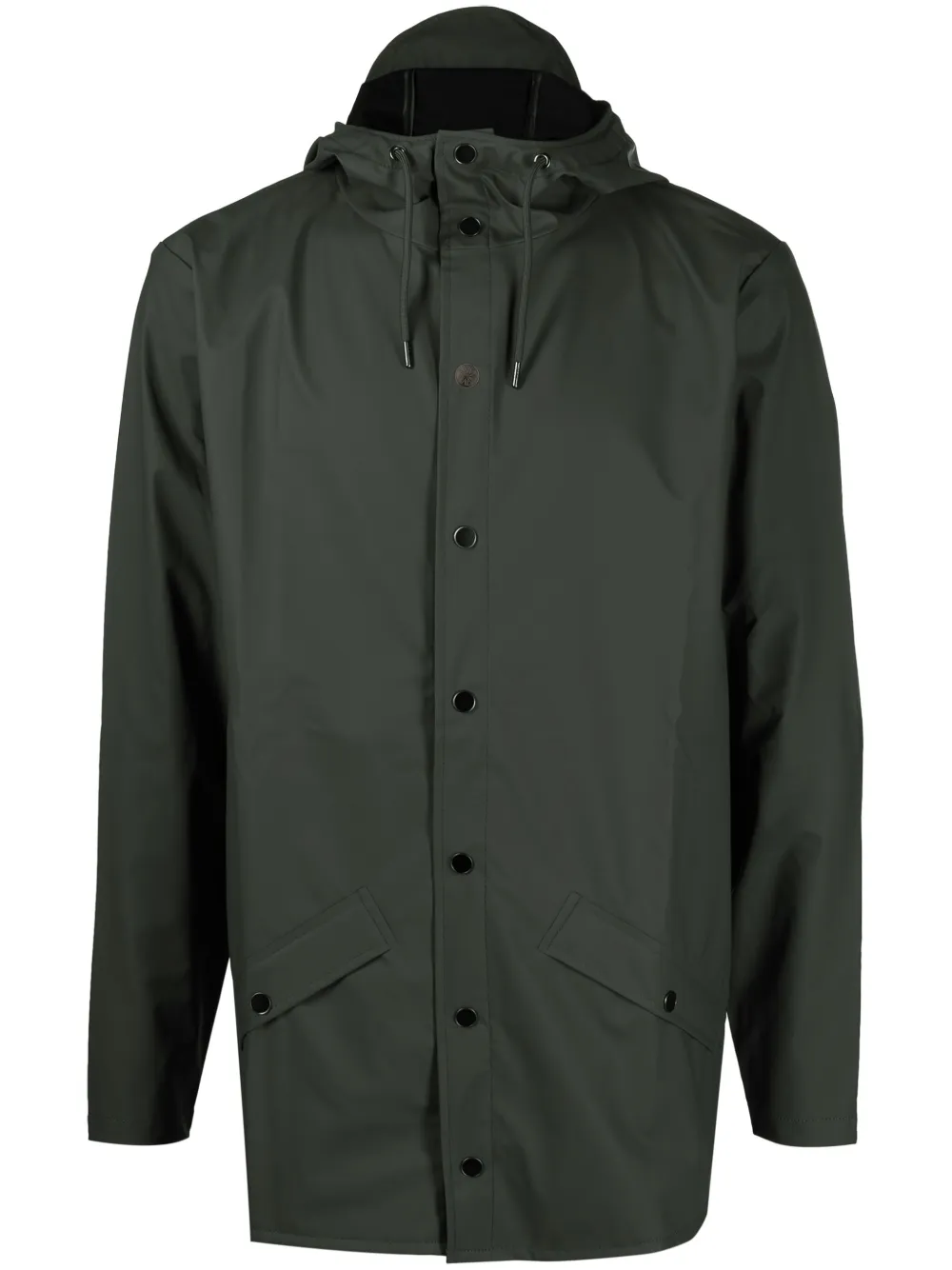 Rains drawstringhooded Buttoned Rain Jacket Farfetch