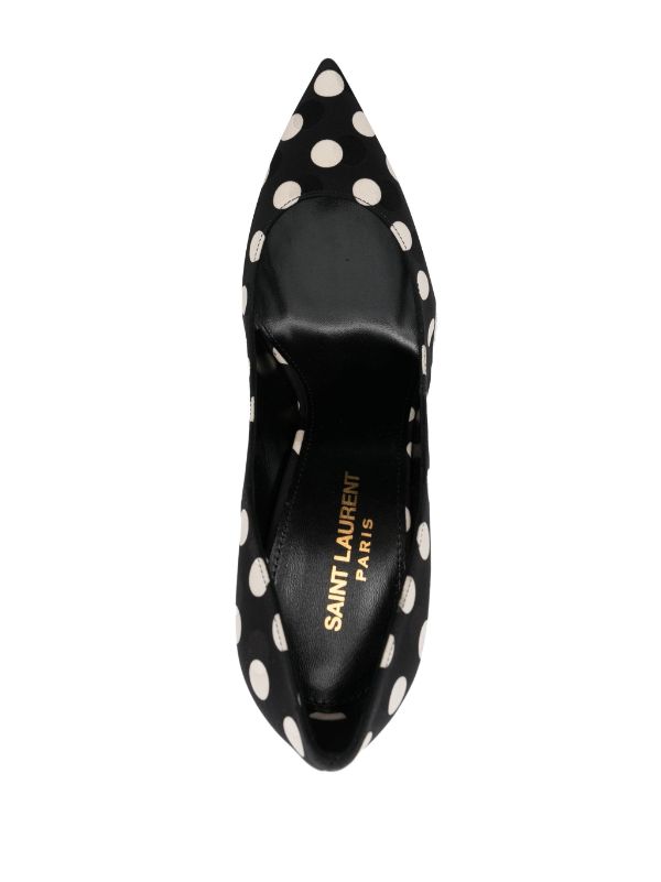 Saint Laurent Zoe 105mm Polka dot-print Pumps - Farfetch