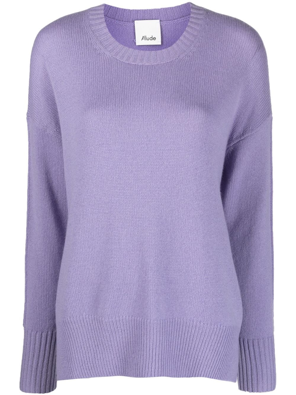 Allude Drop-shoulder Cashmere Jumper In Purple