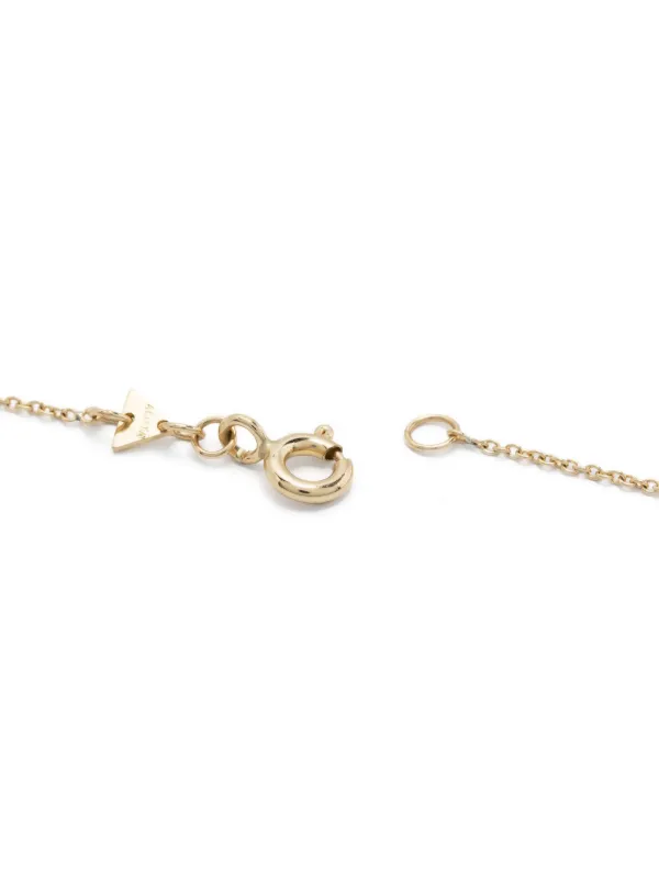 Aliita 9kt Yellow Gold Perrito Pelota Pendant Necklace