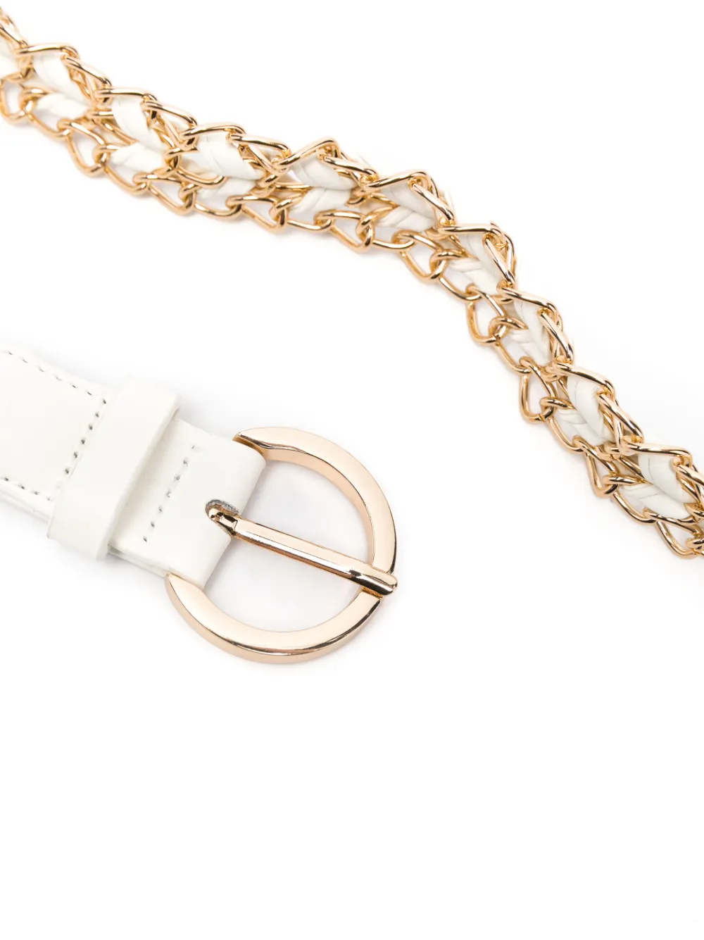LIU JO chain-link faux-leather belt - Wit