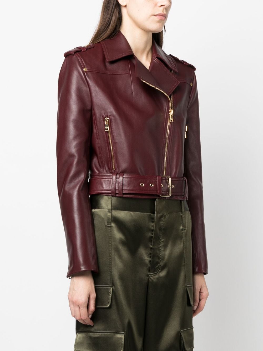 Balmain Leather Jacket - Farfetch