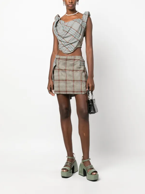 Vivienne Westwood Sunday tartan-check Corset Top - Farfetch