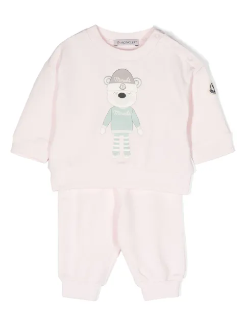 Moncler Enfant logo-print cotton tracksuit set