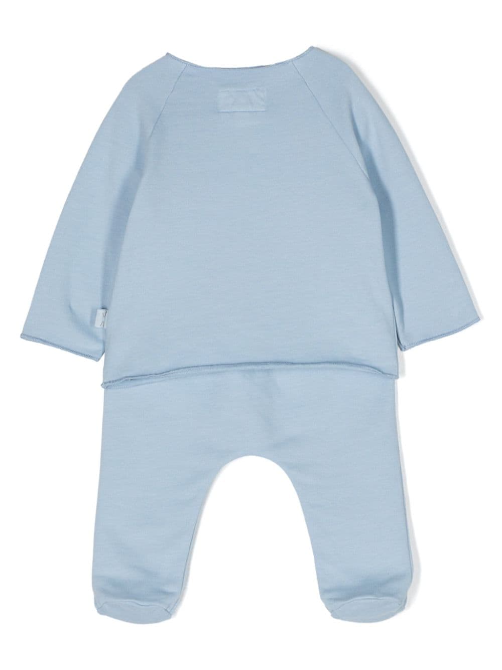 TEDDY & MINOU long-sleeved cotton trousers set - Blauw