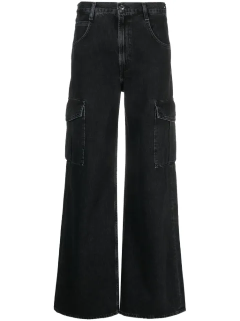 AGOLDE mid-rise wide-leg jeans