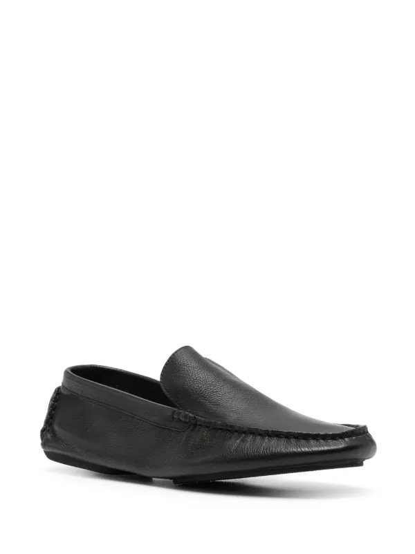 週末セール❣️THE ROW フラット Lucca leather モカシン Lucca leather moccasins in black - The Row | Mytheresa